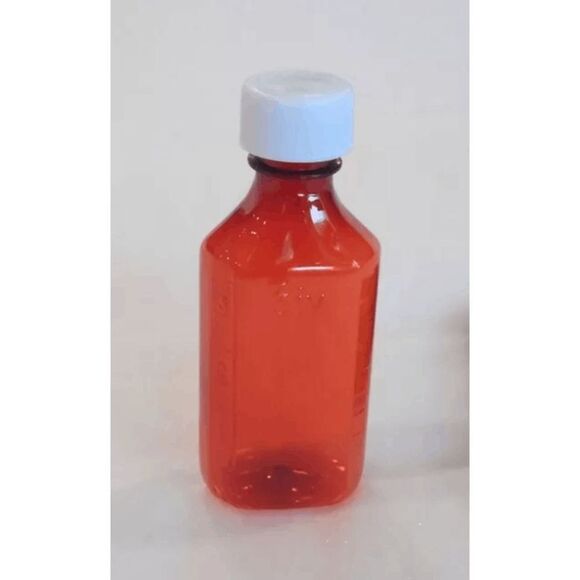 Brand New 2oz Graduated Oval RX Bottles with Caps 100 count- Amber - Picture 4 of 4